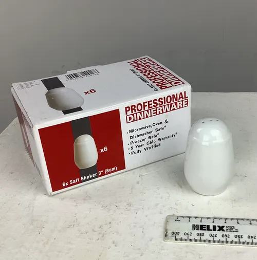 Professional Dinnerware White Ceramic Pepper Shaker