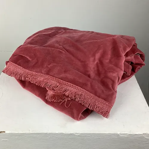 Pair of Pink Velvet Curtains