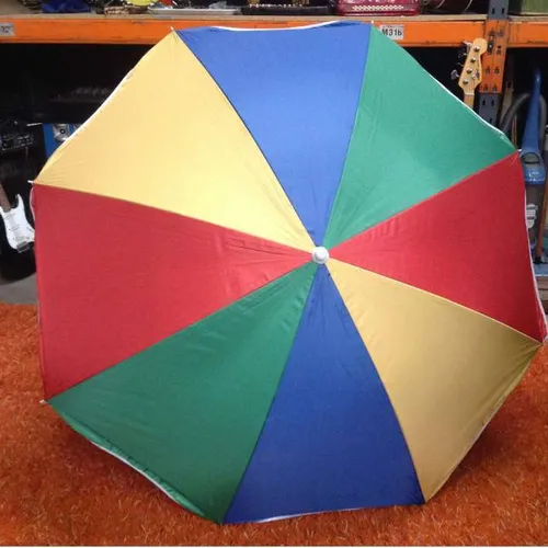 multi colour picnic table umbrella