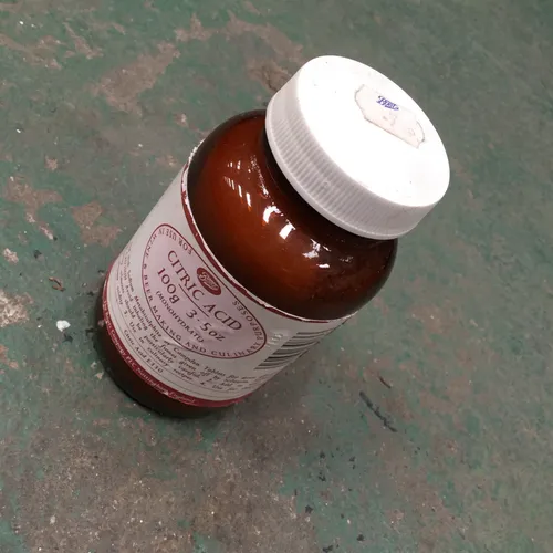 Small Brown Citric Acid Medicine Bottle