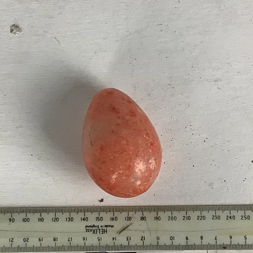 Orange Marble Egg / Paperweight