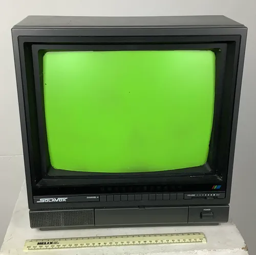 Black Sola Vox Green Screen Television