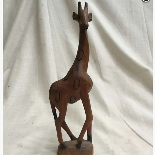 Wooden Giraffe Ornament 2