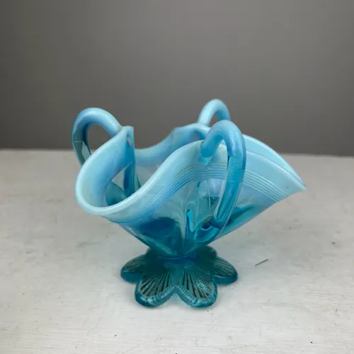 Davidson's Blue Pearline 'Lady Caroline's' Three Handled 