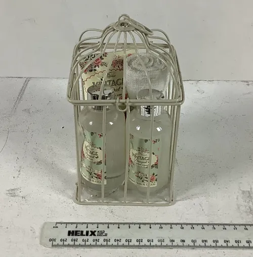 Shower Set in White Bird Cage