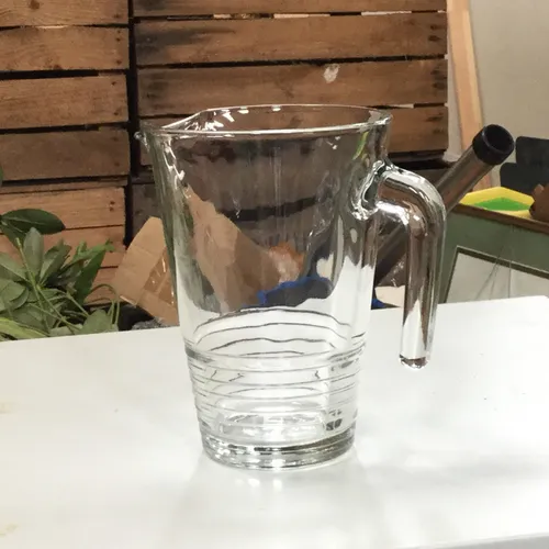 Ridged Glass Catering Jug