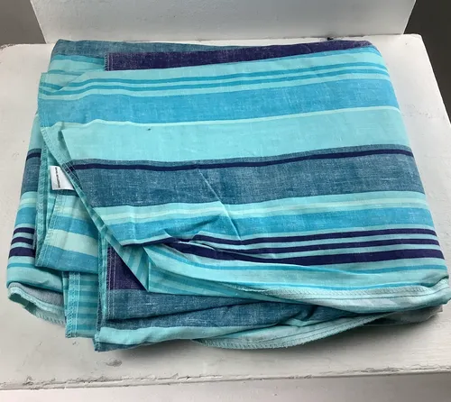 Blue striped duvet cover