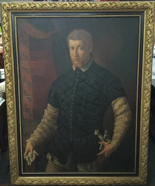 Portrait of a Man by Francesco Salviati Painting 138cm x 176cm