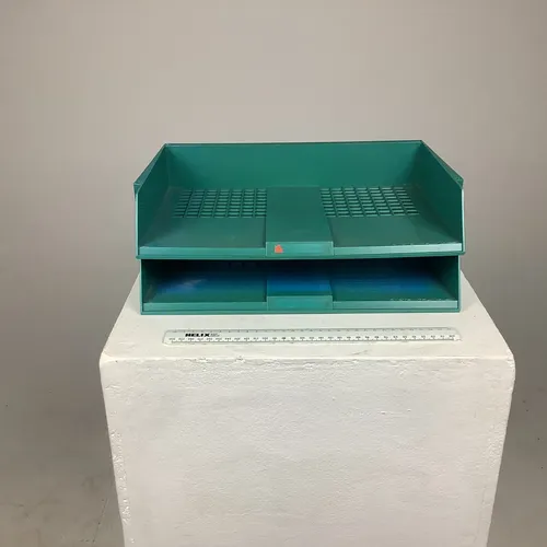 Period Blue Plastic Filing / Invoice Tray
