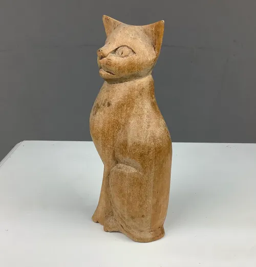 Wooden Cat Ornament