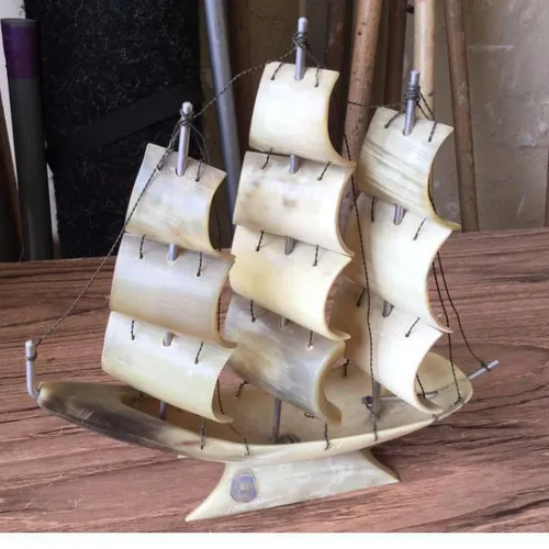 horn ship ornament 2