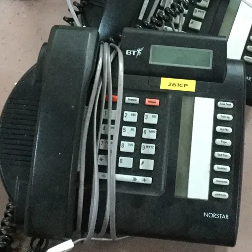 BT Norstar black corded push button telephone 2