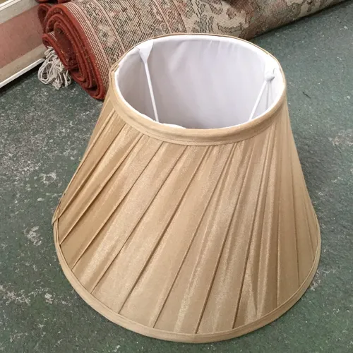 Beige Pleated Lampshade