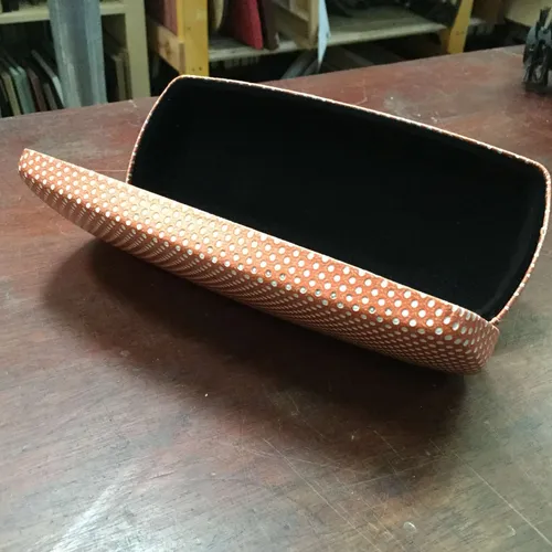 Orange Dotted Glasses Spectacles Case
