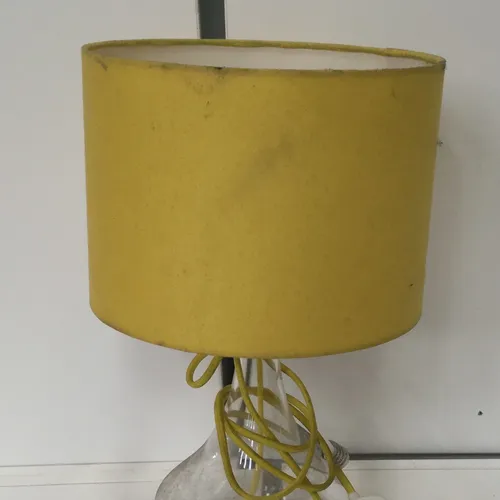 Yellow lampshade