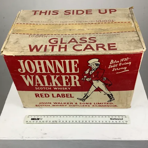 Johnnie Walker Red Label Scotch Whiskey Box