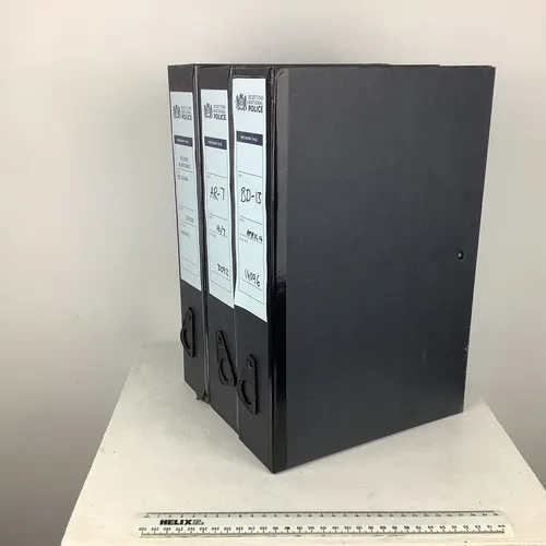 Black Cardboard Box Files