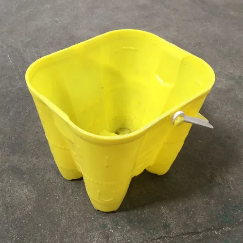 Yellow Plastic Sand Castle Bucket