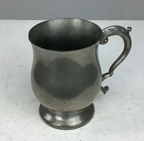 Pear Shaped Pewter Tankard