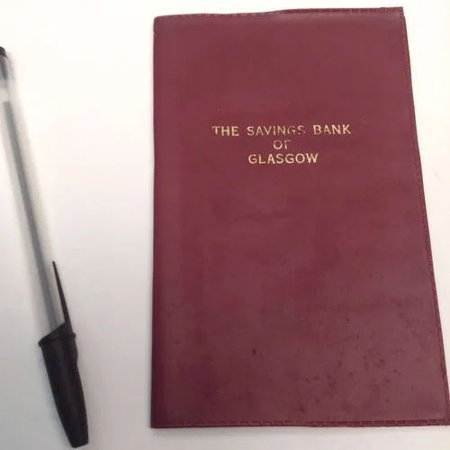The Savings Bank of Glasgow account book cover