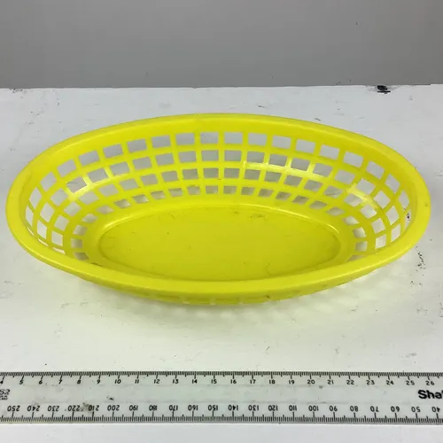 Yellow Plastic Fries Chips Tray