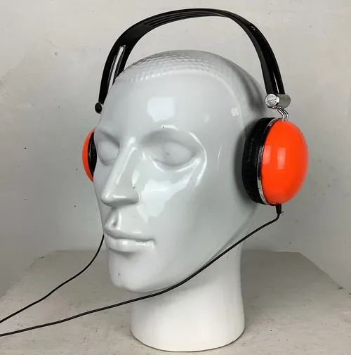 Orange and Black Over Ear Headphones