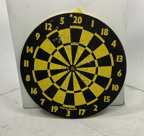 Black and Yellow Dart Board