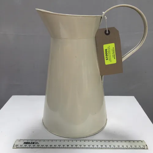 Cream Enamel Pitcher Jug