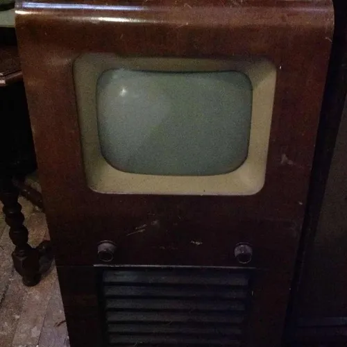 1950s 1960s Wood Cabinet Console TV Television