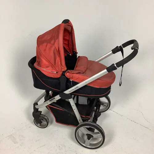 Black and Red Bonito Bebe Pram Pushchair Buggy
