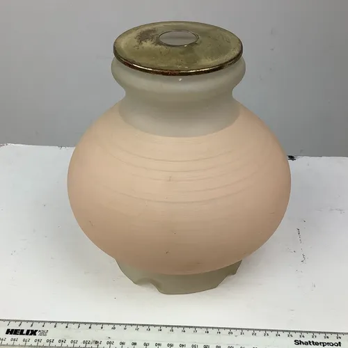 Peach / Pink Glass Lampshade
