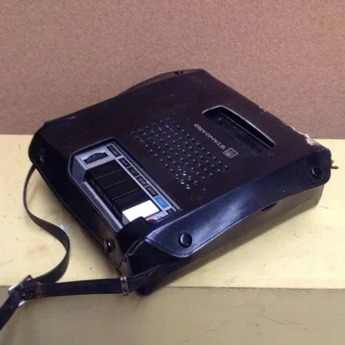 Period Standard Astroline cassette / tape player and recorder in black vinyl case