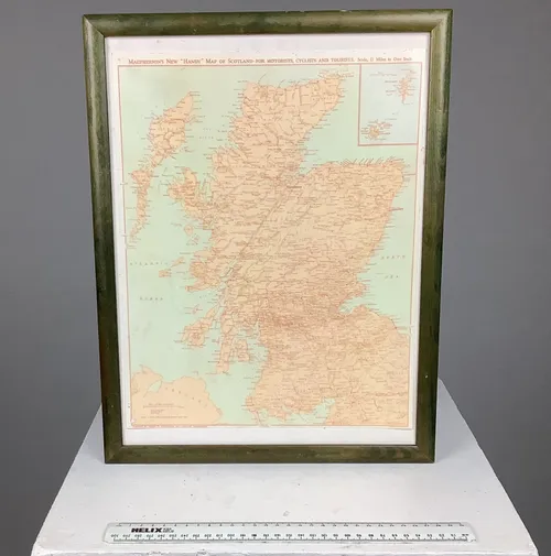 Green Framed Scotland Map