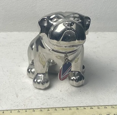 Ben Sherman Silver Dog Money Bank