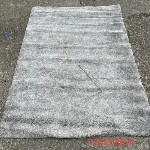 Pale Grey Heavy Pile Rug