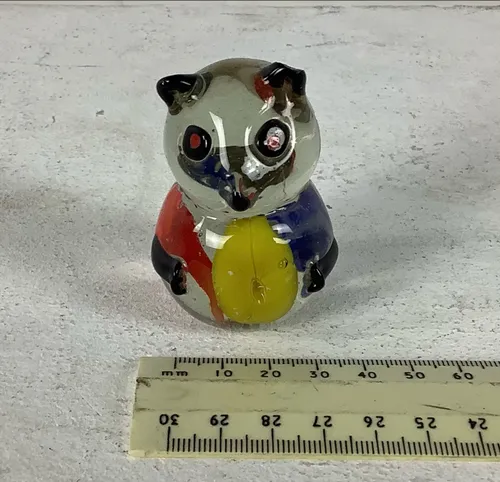 Small Colourful Glass Art Panda Bear