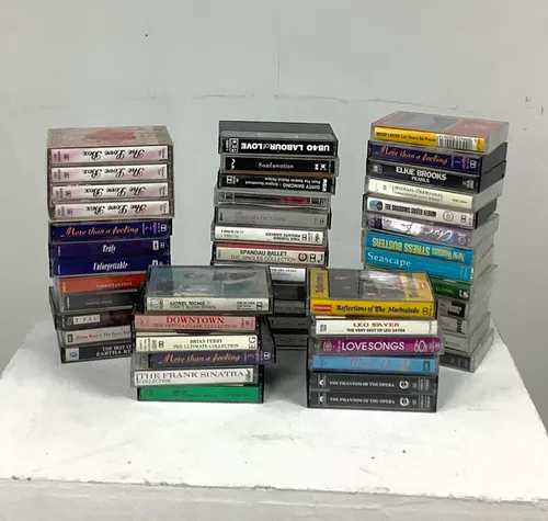 Quantity of Various Cassette Tapes