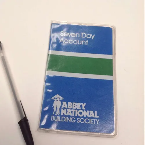 Abbey National bank account book 1985 - 1992
