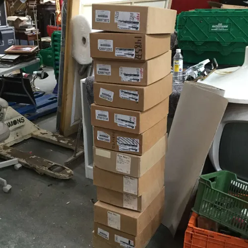 Period Cardboard Archival Rigid Stapled Storage Box with Lid. Box File