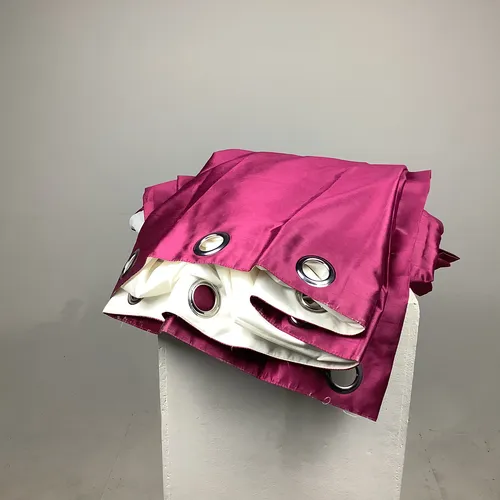 Pair of Purple Nylon Curtains