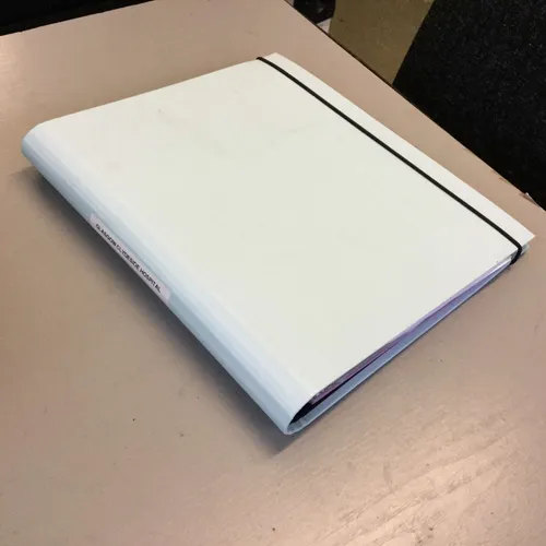 Light Blue Hardback Ring Binder / Folder