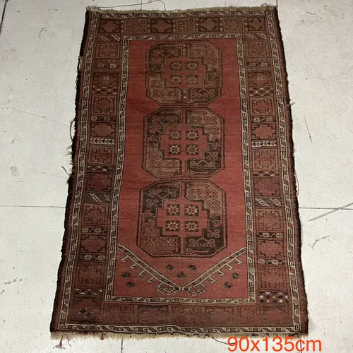 Deep Red Area Rug 