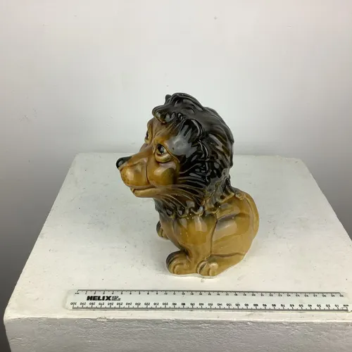 Brown/Black Lion Money Box