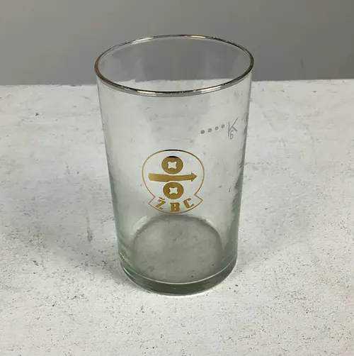 Small ZBC Glass with Gol Trim (2 available)