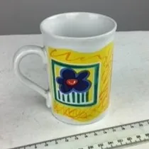 Yellow Floral Mug
