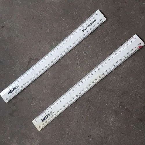 White Plastic Rulers