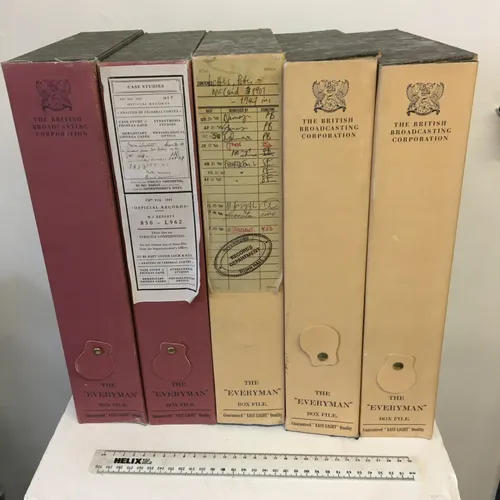 Everyman Period Box File, red, blue or cream