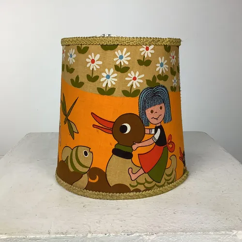 Girl and duck lampshade