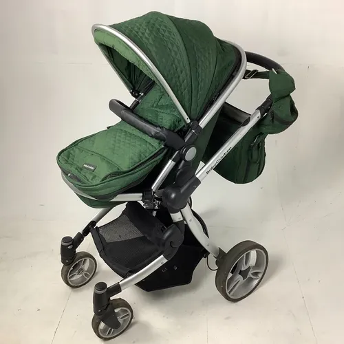 Green “Baby Couture” Buggy/Pram with matching bag and rain cover