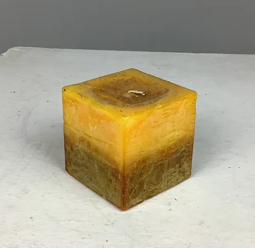 Yellow Gradient Square Candle